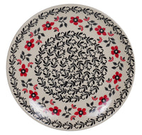 A picture of a Polish Pottery 10" Dinner Plate (Scarlet Garden) | T132T-KK01 as shown at PolishPotteryOutlet.com/products/10-dinner-plate-scarlet-garden-1
