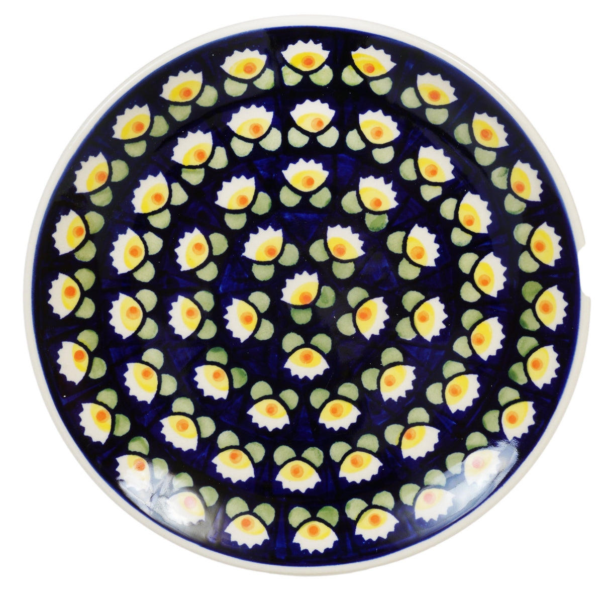 Plate, Round, Dessert, 7.25" in "Tulip Azul" by Manufaktura | T131T-LW