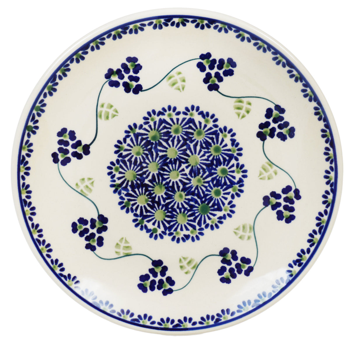 Plate, Round, Dessert, 7.25" in "Vineyard in Bloom" by Manufaktura | T131T-MCP