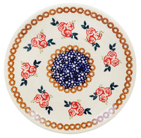 A picture of a Polish Pottery 7.25" Dessert Plate (Parade of Roses) | T131T-MCR1 as shown at PolishPotteryOutlet.com/products/725-dessert-plate-parade-of-roses