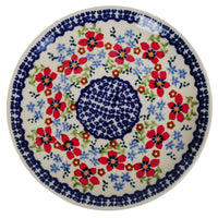 A picture of a Polish Pottery 7.25" Dessert Plate (Summer Bouquet) | T131T-MM01 as shown at PolishPotteryOutlet.com/products/7-25-dessert-plate-summer-bouquet