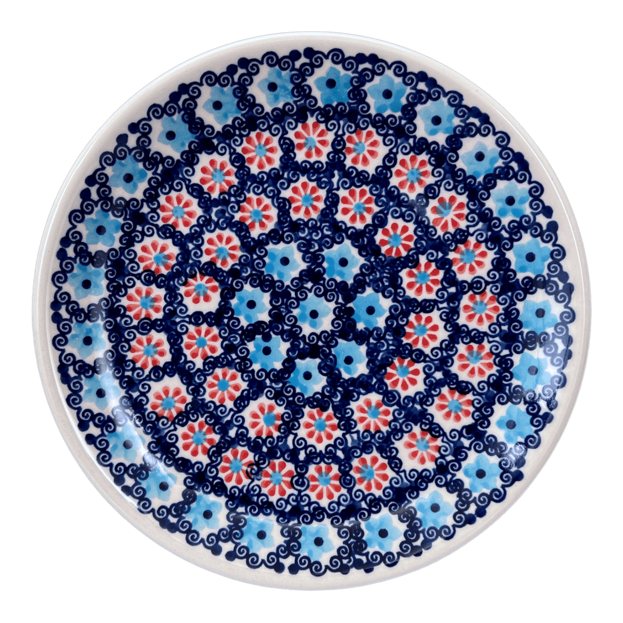 Plate, Round, Dessert, 7.25" in "Daisy Circle" by Manufaktura | T131T-MS01