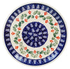 Polish Pottery 7.25" Dessert Plate (Holiday Cheer) | T131T-NOS2 at PolishPotteryOutlet.com
