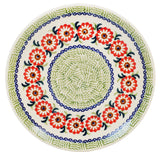 Plate, Round, Dessert, 7.25" in "Woven Reds" by Manufaktura | T131T-P181