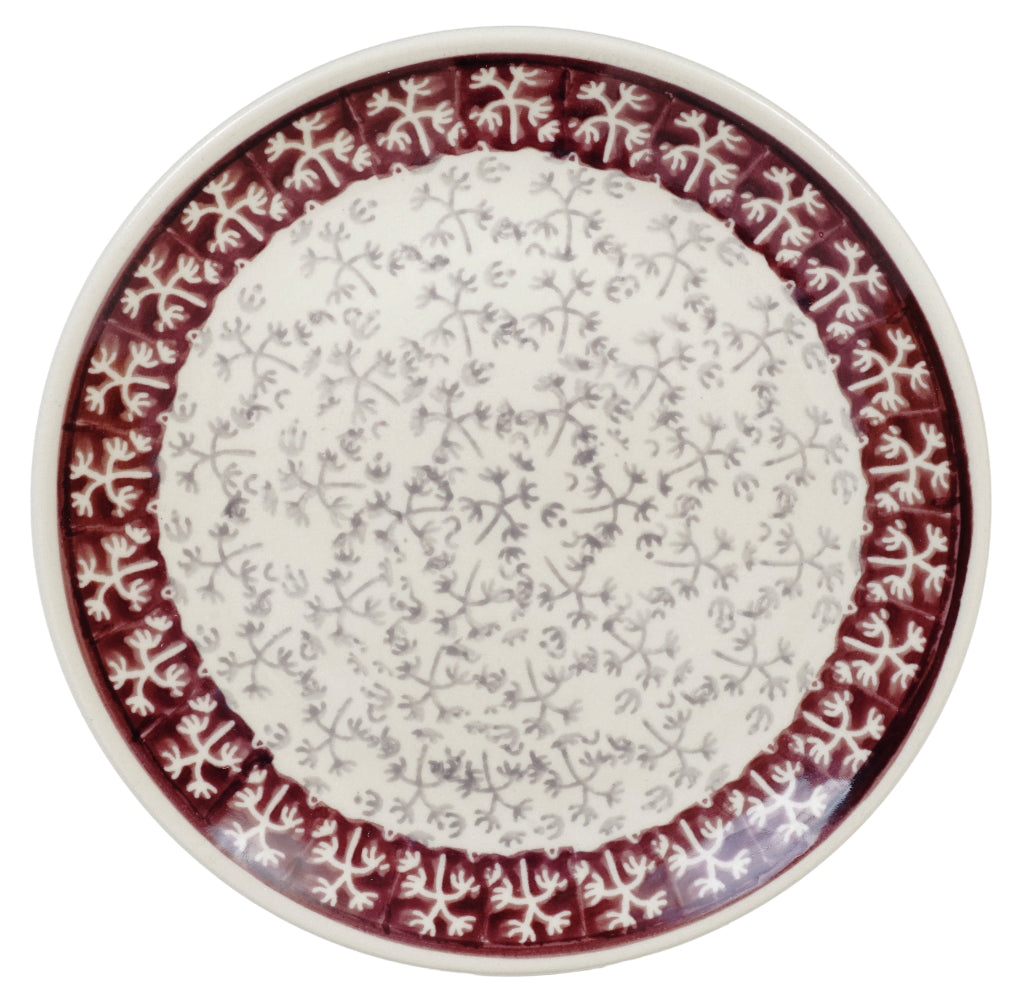 Plate, Round, Dessert, 7.25" in "Merlot Thicket" by Manufaktura | T131T-P352