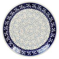 A picture of a Polish Pottery 7.25" Dessert Plate (Frosty Thicket) | T131T-P374 as shown at PolishPotteryOutlet.com/products/725-dessert-plate-frosty-thicket