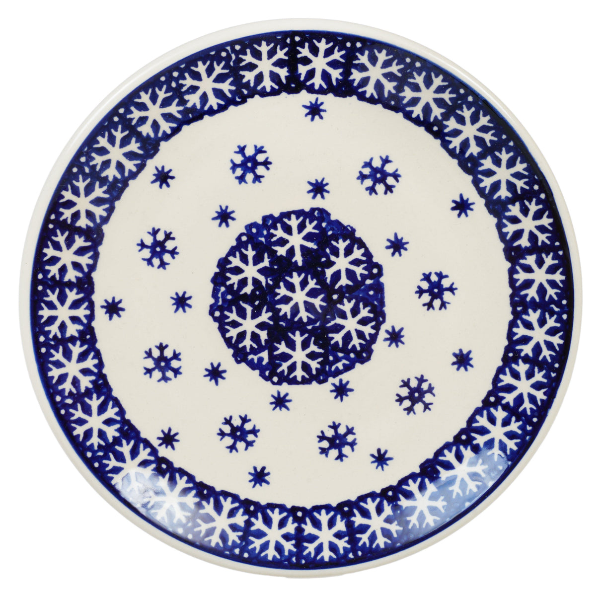 Plate, Round, Dessert, 7.25" in "Snow Drift" by Manufaktura | T131T-PZ