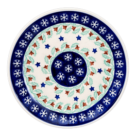 Polish Pottery 7.25" Dessert Plate (Starry Wreath) | T131T-PZG Additional Image at PolishPotteryOutlet.com