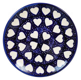 Plate, Round, Dessert, 7.25" in "Sea of Hearts" by Manufaktura | T131T-SEA