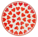 Plate, Round, Dessert, 7.25" in "Whole Hearted Red" by Manufaktura | T131T-SEDC