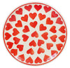 Polish Pottery 7.25" Dessert Plate (Whole Hearted Red) | T131T-SEDC at PolishPotteryOutlet.com