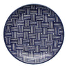 Polish Pottery 7.25" Dessert Plate (Blue Basket Weave) | T131U-32 at PolishPotteryOutlet.com