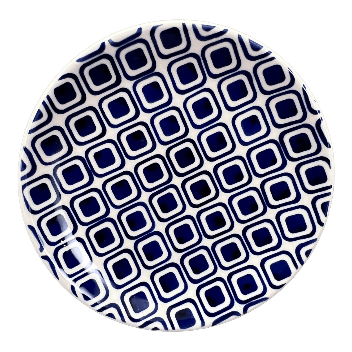 Plate, Round, Dessert, 7.25" in "Navy Retro" by Manufaktura | T131U-601A