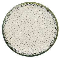 A picture of a Polish Pottery 7.25" Dessert Plate (Misty Green) | T131U-61Z as shown at PolishPotteryOutlet.com/products/725-dessert-plate-misty-green