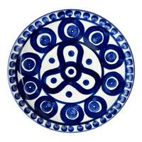 A picture of a Polish Pottery 7.25" Dessert Plate (Polish Doodle) | T131U-99 as shown at PolishPotteryOutlet.com/products/7-25-dessert-plate-polish-doodle-t131u-99