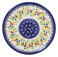 A picture of a Polish Pottery 7.25" Dessert Plate (Floral Garland) | T131U-AD01 as shown at PolishPotteryOutlet.com/products/7-25-dessert-plate-floral-garland