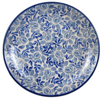 A picture of a Polish Pottery 7.25" Dessert Plate (English Blue) | T131U-AS53 as shown at PolishPotteryOutlet.com/products/7-25-dessert-plate-english-blue