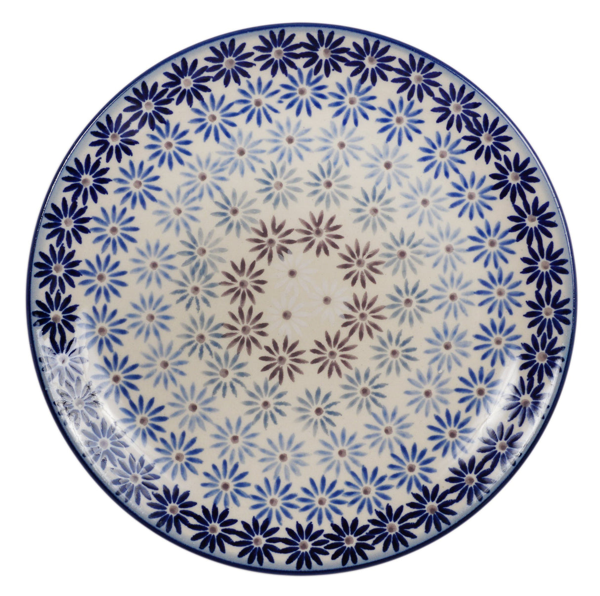 Plate, Round, Dessert, 7.25" in "Dusty Daisy Chain" by Manufaktura | T131U-AS55