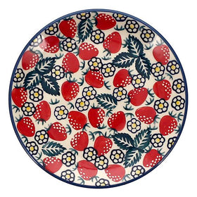 Polish Pottery 7.25" Dessert Plate (Strawberry Fields) | T131U-AS59 Additional Image at PolishPotteryOutlet.com