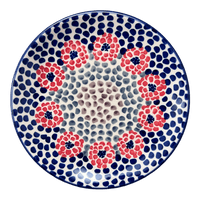 A picture of a Polish Pottery 7.25" Dessert Plate (Falling Petals) | T131U-AS72 as shown at PolishPotteryOutlet.com/products/7-25-dessert-plate-falling-petals-t131u-as72