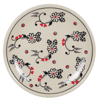 A picture of a Polish Pottery 7.25" Dessert Plate (Night Garden) | T131U-BL02 as shown at PolishPotteryOutlet.com/products/7-25-dessert-plate-night-garden