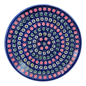 Polish Pottery 7.25" Dessert Plate (Rings of Flowers) | T131U-DH17 Additional Image at PolishPotteryOutlet.com