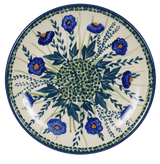 Plate, Round, Dessert, 7.25" in "Bouncing Blue Blossoms" by Manufaktura | T131U-IM03