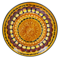 A picture of a Polish Pottery 7.25" Dessert Plate (Desert Sunrise) | T131U-KLJ as shown at PolishPotteryOutlet.com/products/725-dessert-plate-desert-sunrise