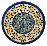 A picture of a Polish Pottery 7.25" Dessert Plate (Felicity) | T131U-MGG as shown at PolishPotteryOutlet.com/products/725-dessert-plate-felicity