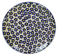 A picture of a Polish Pottery 7.25" Dessert Plate (Floral Revival Blue) | T131U-MKOB as shown at PolishPotteryOutlet.com/products/7-25-dessert-plate-floral-revival-blue