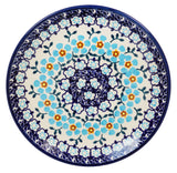 Plate, Round, Dessert, 7.25" in "Sky Blue Border" by Manufaktura | T131U-MS04