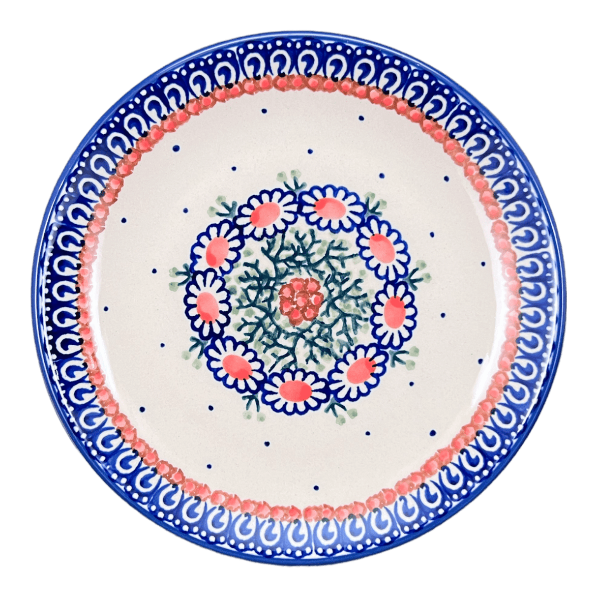 Plate, Round, Dessert, 7.25" in "Daisy Chain" by Manufaktura | T131U-ST