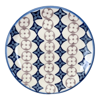 A picture of a Polish Pottery 7.25" Dessert Plate (Diamond Blossoms) | T131U-ZP03 as shown at PolishPotteryOutlet.com/products/7-25-dessert-plate-diamond-blossoms-t131u-zp03