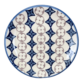 Polish Pottery 7.25" Dessert Plate (Diamond Blossoms) | T131U-ZP03 Additional Image at PolishPotteryOutlet.com