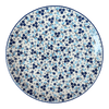 Polish Pottery 10" Dinner Plate (Scattered Blues) | T132S-AS45 at PolishPotteryOutlet.com