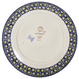 Polish Pottery 10" Dinner Plate (Iris) | T132S-BAM Additional Image at PolishPotteryOutlet.com