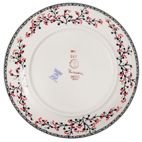 Polish Pottery 10" Dinner Plate (Cherry Blossom) | T132S-DPGJ Additional Image at PolishPotteryOutlet.com