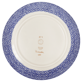 Polish Pottery 10" Dinner Plate (Ruby Duet) | T132S-DPLC Additional Image at PolishPotteryOutlet.com