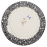 Plate, Round, Dinner, 10" in "Duet in Black & Grey" by Manufaktura | T132S-DPSC