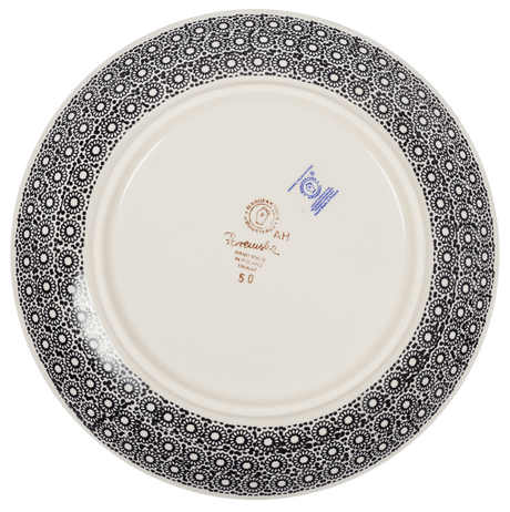 Plate, Round, Dinner, 10" in "Duet in Black & Grey" by Manufaktura | T132S-DPSC