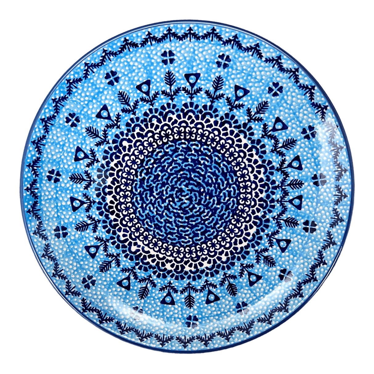Plate, Round, Dinner, 10" in "Alpine Blues" by Manufaktura | T132S-DSN