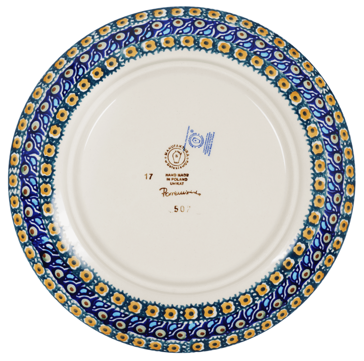 Plate, Round, Dinner, 10" in "Olive Orchard" by Manufaktura | T132S-DZ