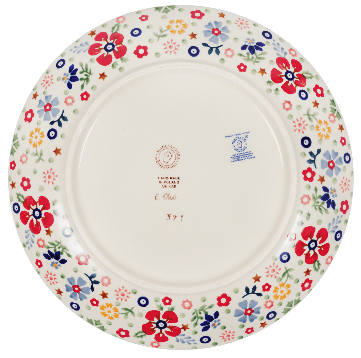 Plate, Round, Dinner, 10" in "Full Bloom" by Manufaktura | T132S-EO34