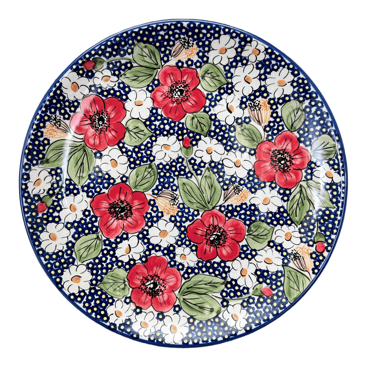 Plate, Round, Dinner, 10" in "Poppies & Posies" by Manufaktura | T132S-IM02