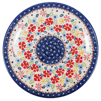 A picture of a Polish Pottery 10" Dinner Plate (Brilliant Bouquet) | T132S-J113 as shown at PolishPotteryOutlet.com/products/10-dinner-plate-brilliant-bouquet