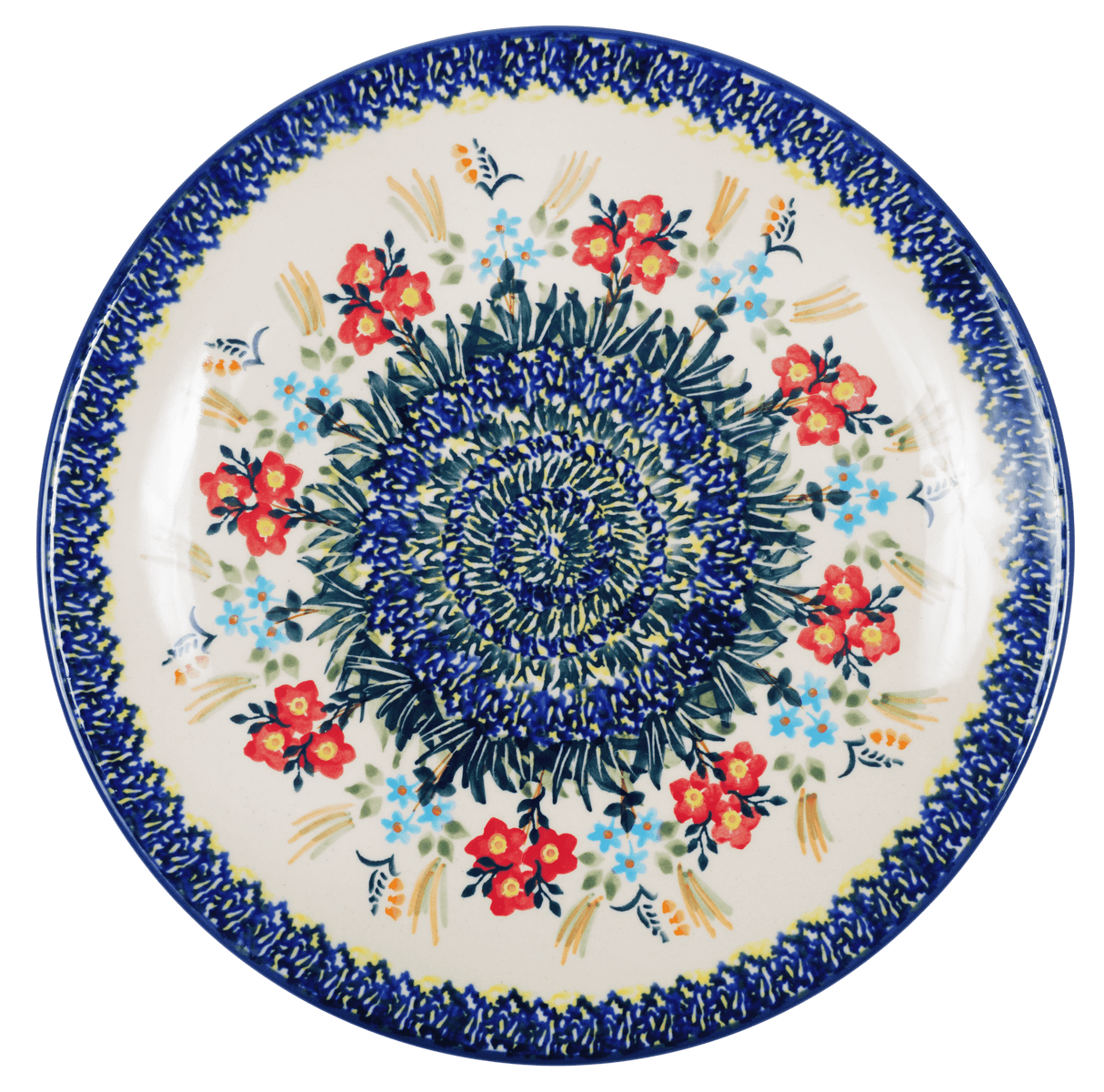 Plate, Round, Dinner, 10" in "Bundled Bouquets" by Manufaktura | T132S-JZ33