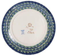 A picture of a Polish Pottery 10" Dinner Plate (Bundled Bouquets) | T132S-JZ33 as shown at PolishPotteryOutlet.com/products/10-dinner-plate-bundled-bouquet