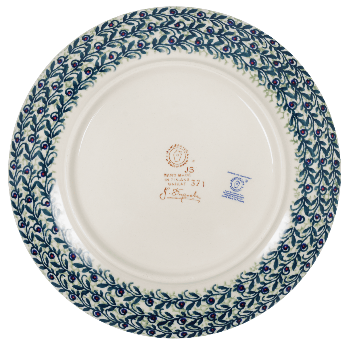 Plate, Round, Dinner, 10" in "Dragonfly Delight" by Manufaktura | T132S-JZ36