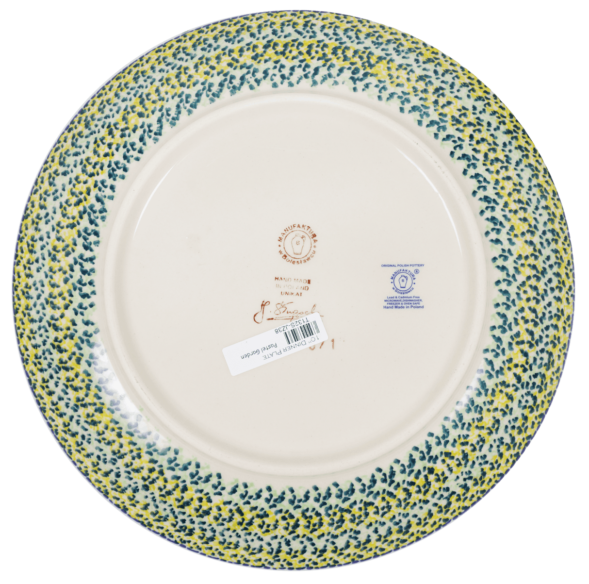 Plate, Round, Dinner, 10" in "Pastel Garden" by Manufaktura | T132S-JZ38