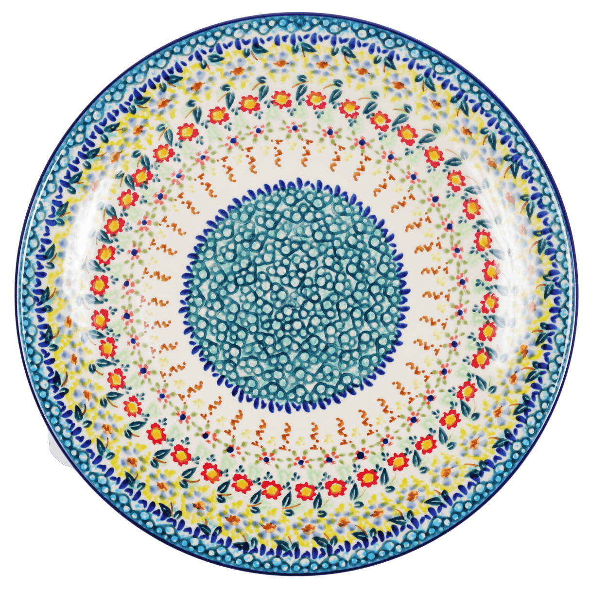 Plate, Round, Dinner, 10" in "Sunny Border" by Manufaktura | T132S-JZ41